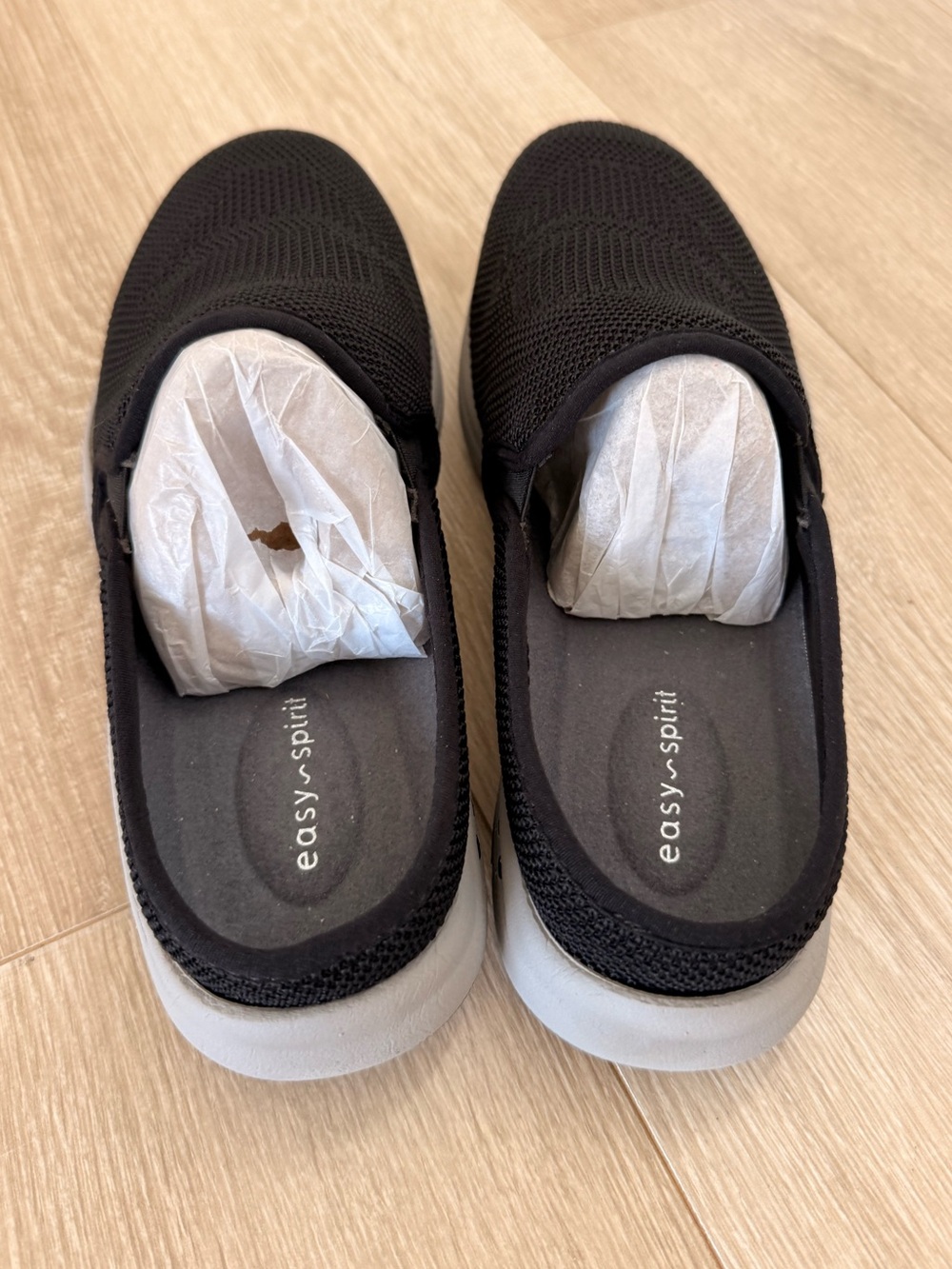 Easy Spirit Takeknit2 Mesh Slip-On Mule sneakers with Gray Sole. NWT 8.5 X-wide - Picture 9 of 9
